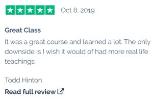 Todd says the class was great!